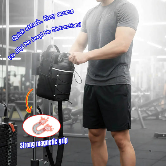 Magnetic Water Bottle Sling Bag for Gym, Hiking & Outdoors